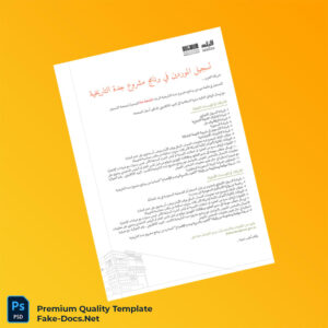 Saudi Arabia Vendors Registration Certificate Template (Word & PDF) 7 page