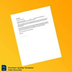 Service Letter Samples Employment Verification Letter Template (Word & PDF) 4 page
