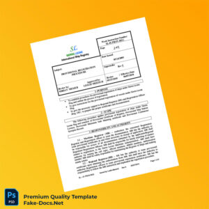 Sierra Leone International Ship Registry Provisional Registration Certificate Template (Word & PDF) 5 page