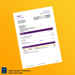 Singapore Invoice Template in Word and PDF formats Singapore Invoice Template in Word and PDF formats
