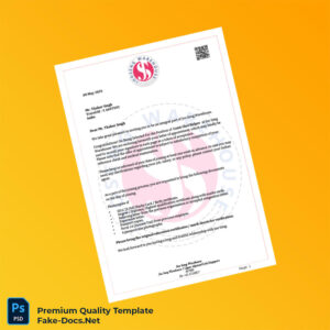 Singapore Joo Seng Warehouse Employment Verification Letter Template (Word & PDF) 7 page