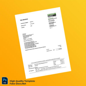 Singapore McConnell Dowell Tax Invoice Template in Word and PDF formats Singapore McConnell Dowell Tax Invoice Template in Word and PDF formats
