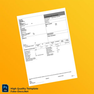 South Africa Commercial Invoice Template in Word and PDF formats South Africa Commercial Invoice Template in Word and PDF formats