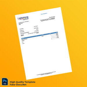 South Africa Lightstone Tax Invoice Template in Word and PDF formats South Africa Lightstone Tax Invoice Template in Word and PDF formats