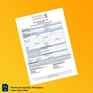 South Africa SACAP Coaching Registration Form Template (Word & PDF) 4 page