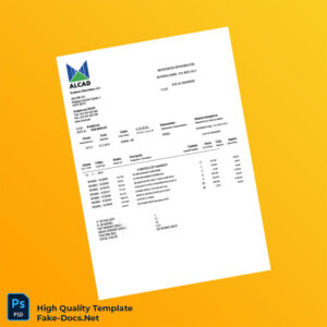 Spain Alcad S L Invoice Template in Word and PDF formats 2 page Spain Alcad S L Invoice Template in Word and PDF formats 2 page
