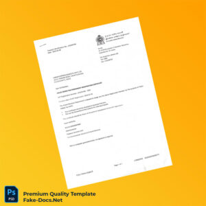 Sri Lanka Inland Revenue Department VAT Registration Certificate Template (Word & PDF)