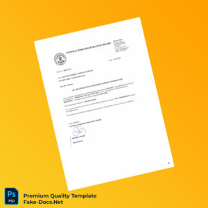 Tanzania Contractors Registration Board Business Registration Certificate Template (Word & PDF) 3 page Tanzania Contractors Registration Board Business Registration Certificate Template (Word & PDF) 3 page