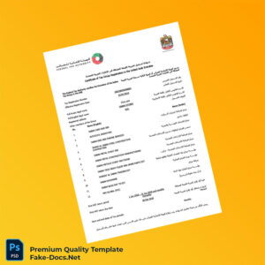 UAE Federal Tax Authority Tax Registration Certificate Template (Word & PDF) 2 page UAE Federal Tax Authority Tax Registration Certificate Template (Word & PDF) 2 page
