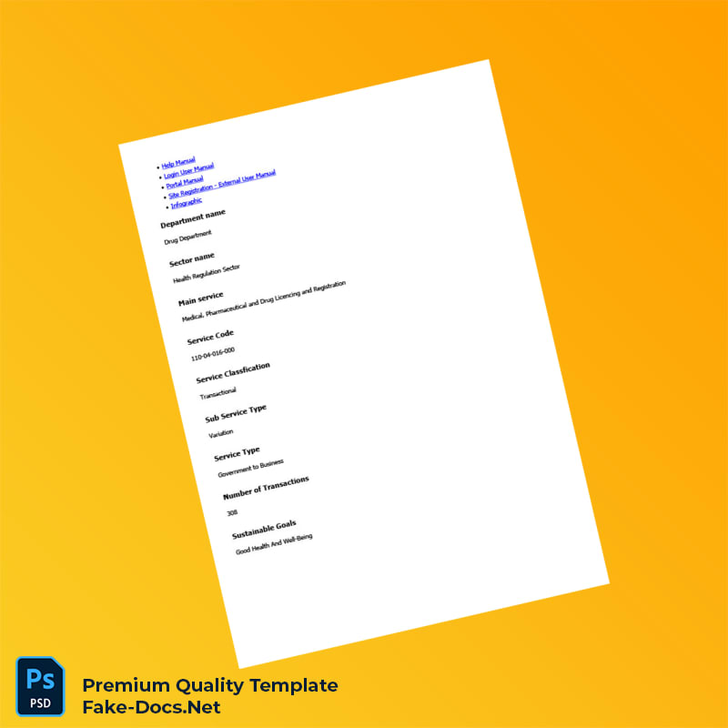 UAE Ministry of Health and Prevention Business Registration Certificate Template (Word & PDF) 3 page UAE Ministry of Health and Prevention Business Registration Certificate Template (Word & PDF) 3 page