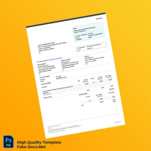 UK Amazon Invoice Template in Word and PDF formats 3 page UK Amazon Invoice Template in Word and PDF formats 3 page
