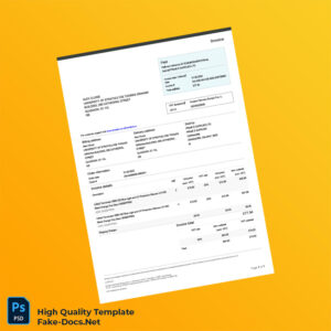 UK Amazon Services Europe S a r L Invoice Template in Word and PDF formats UK Amazon Services Europe S a r L Invoice Template in Word and PDF formats