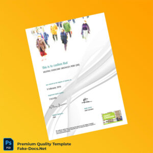 UK Charity Commission Registration Certificate Template (Word & PDF) 2 page UK Charity Commission Registration Certificate Template (Word & PDF) 2 page