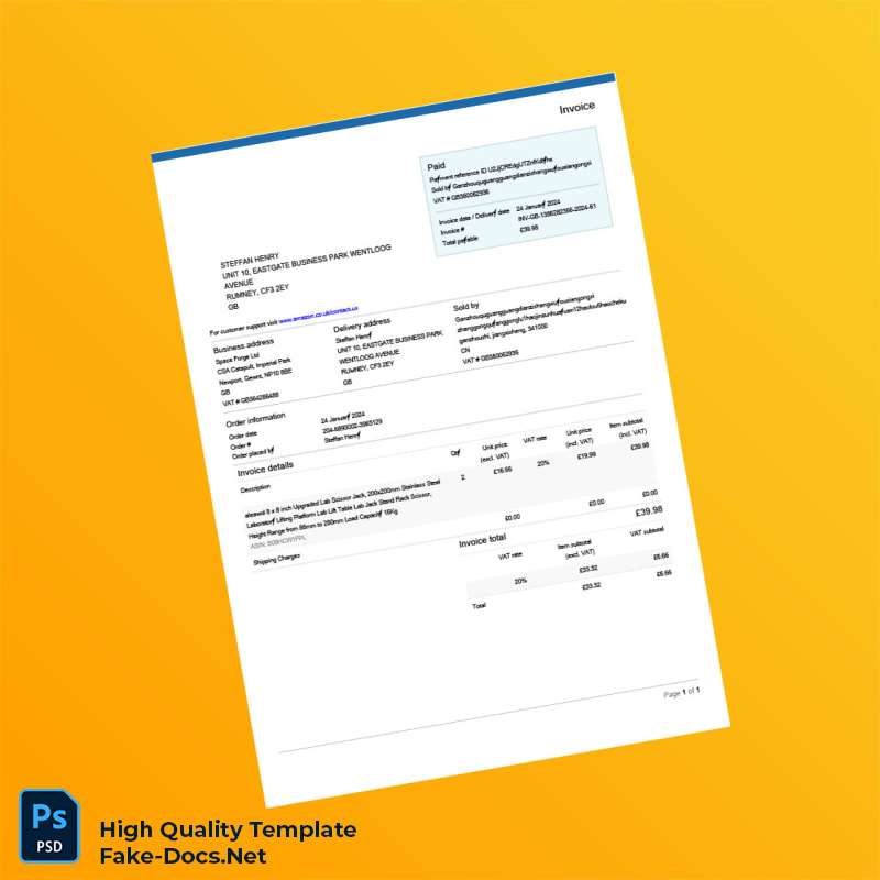 UK EBUYER GATE LTD Invoice Template in Word and PDF formats 4 page UK EBUYER GATE LTD Invoice Template in Word and PDF formats 4 page