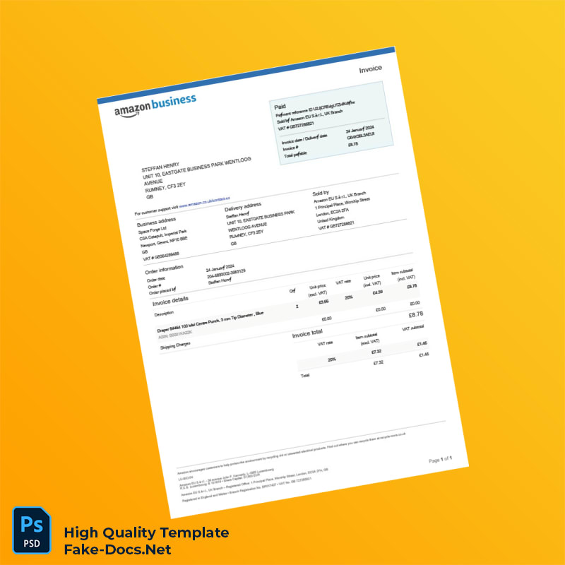 UK EBUYER GATE LTD Invoice Template in Word and PDF formats 4 page UK EBUYER GATE LTD Invoice Template in Word and PDF formats 4 page