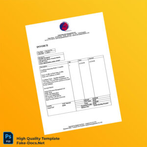 UK Global Education Management Ltd Invoice Template in Word and PDF formats UK Global Education Management Ltd Invoice Template in Word and PDF formats