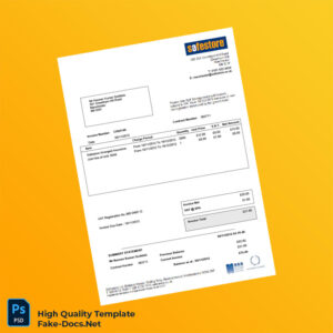 UK Safestore Invoice Template in Word and PDF formats UK Safestore Invoice Template in Word and PDF formats