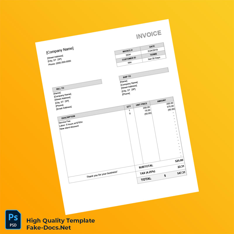 UK Smart Printing Solutions LTD Invoice Template in Word and PDF formats 8 page UK Smart Printing Solutions LTD Invoice Template in Word and PDF formats 8 page