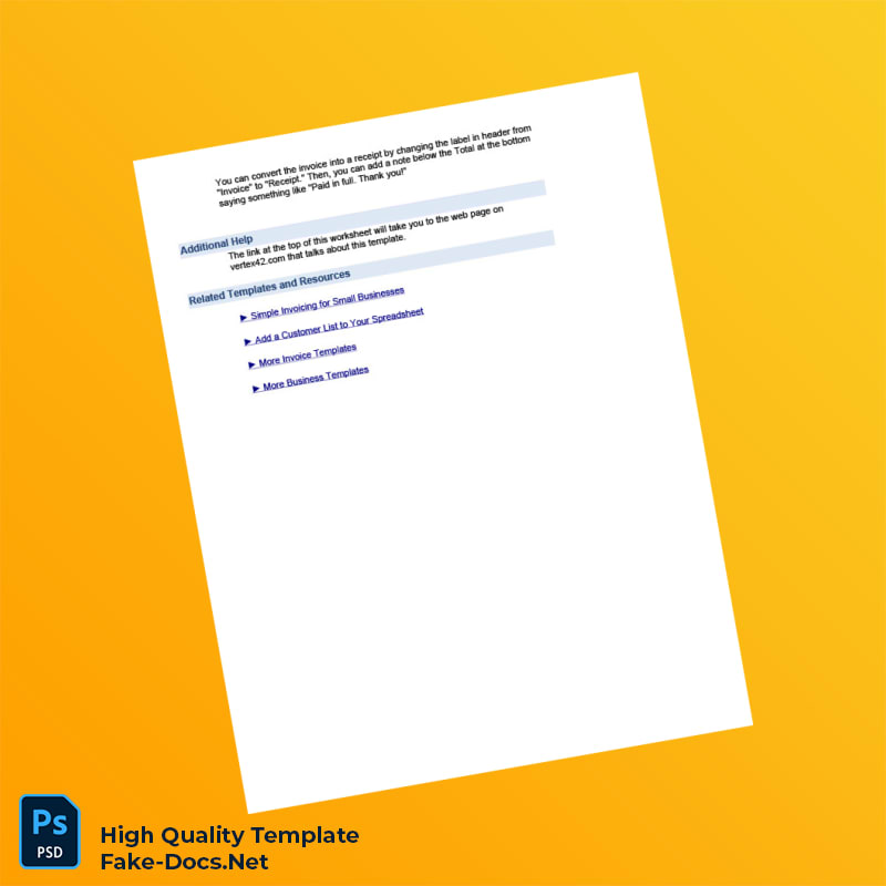 UK Smart Printing Solutions LTD Invoice Template in Word and PDF formats 8 page UK Smart Printing Solutions LTD Invoice Template in Word and PDF formats 8 page