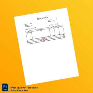 USA ABC Invoice Template in Word and PDF formats 4 page USA ABC Invoice Template in Word and PDF formats 4 page