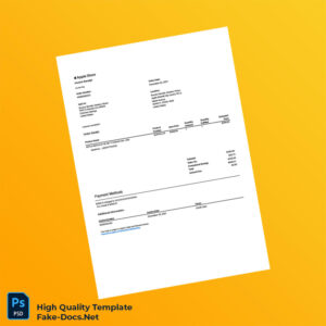 USA Apple Invoice Template in Word and PDF formats USA Apple Invoice Template in Word and PDF formats