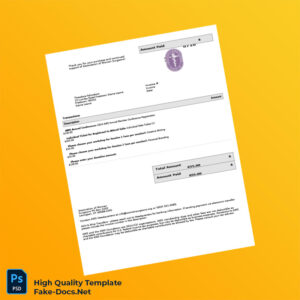 USA Association of Women Surgeons Invoice Template in Word and PDF formats USA Association of Women Surgeons Invoice Template in Word and PDF formats