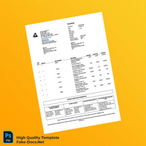 USA Axon Invoice Template in Word and PDF formats 4 page