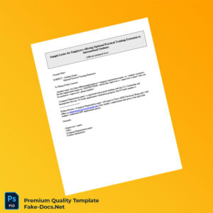 USA Company Organization Name Employment Verification Letter Template (Word & PDF)