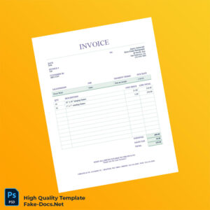 USA Create Co Invoice Template in Word and PDF formats USA Create Co Invoice Template in Word and PDF formats