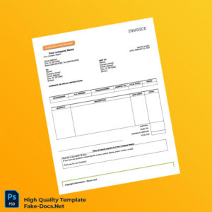 USA Hloom Invoice Template in Word and PDF formats 2 page USA Hloom Invoice Template in Word and PDF formats 2 page