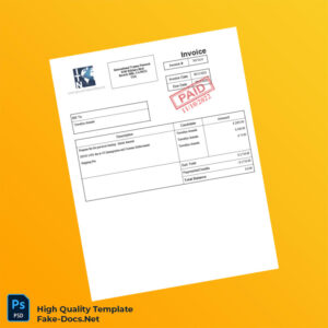 USA International Trainee Network Invoice Template in Word and PDF formats USA International Trainee Network Invoice Template in Word and PDF formats