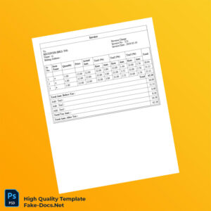 USA Invoice 123 Template in Word and PDF formats USA Invoice 123 Template in Word and PDF formats