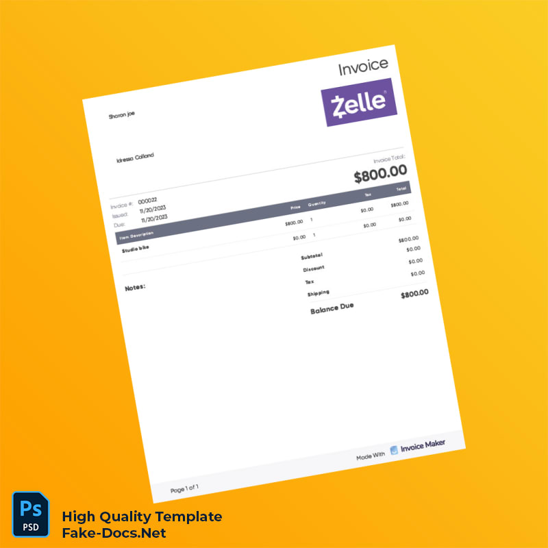 USA Invoice Maker Invoice Template in Word and PDF formats USA Invoice Maker Invoice Template in Word and PDF formats