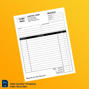 USA Invoice Template Template in Word and PDF formats USA Invoice Template Template in Word and PDF formats