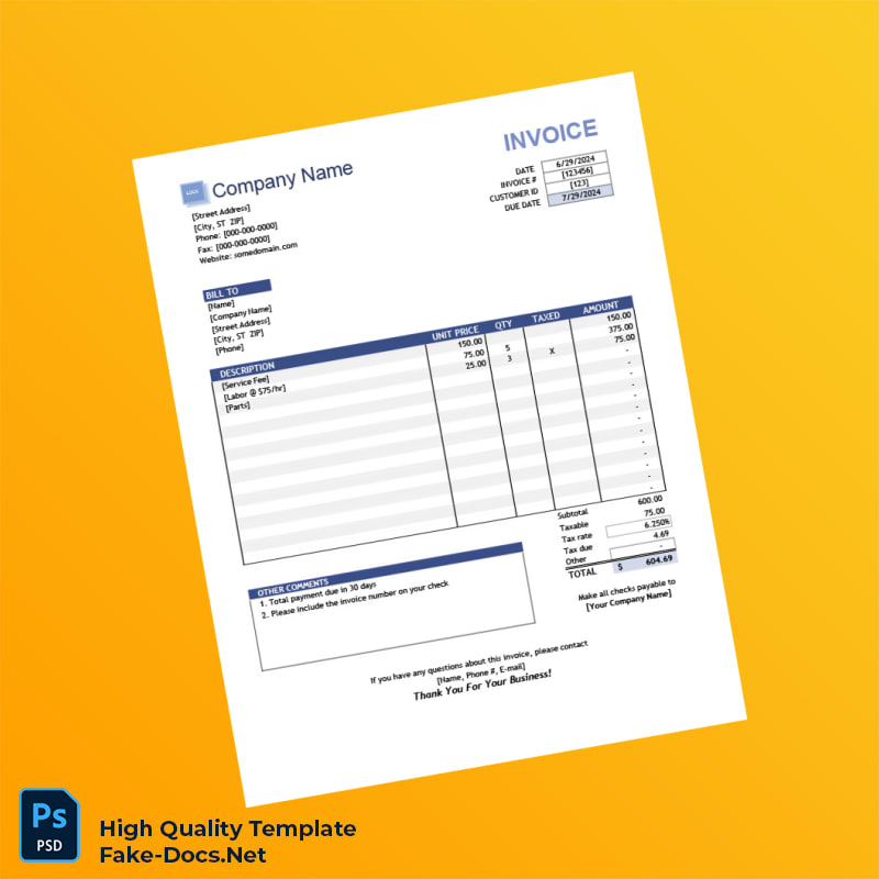 USA Livewire Mobiles Invoice Template in Word and PDF formats 5 page USA Livewire Mobiles Invoice Template in Word and PDF formats 5 page