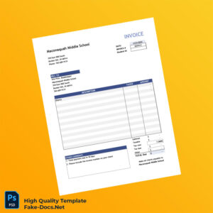 USA Maconaquah Middle School Invoice Template in Word and PDF formats 4 page USA Maconaquah Middle School Invoice Template in Word and PDF formats 4 page