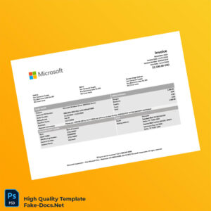 USA Microsoft Invoice Template in Word and PDF formats USA Microsoft Invoice Template in Word and PDF formats