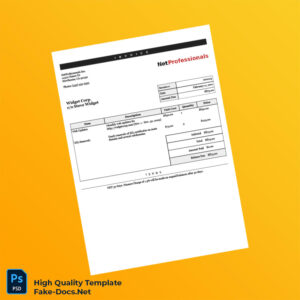 USA NetProfessionals Inc Invoice Template in Word and PDF formats USA NetProfessionals Inc Invoice Template in Word and PDF formats