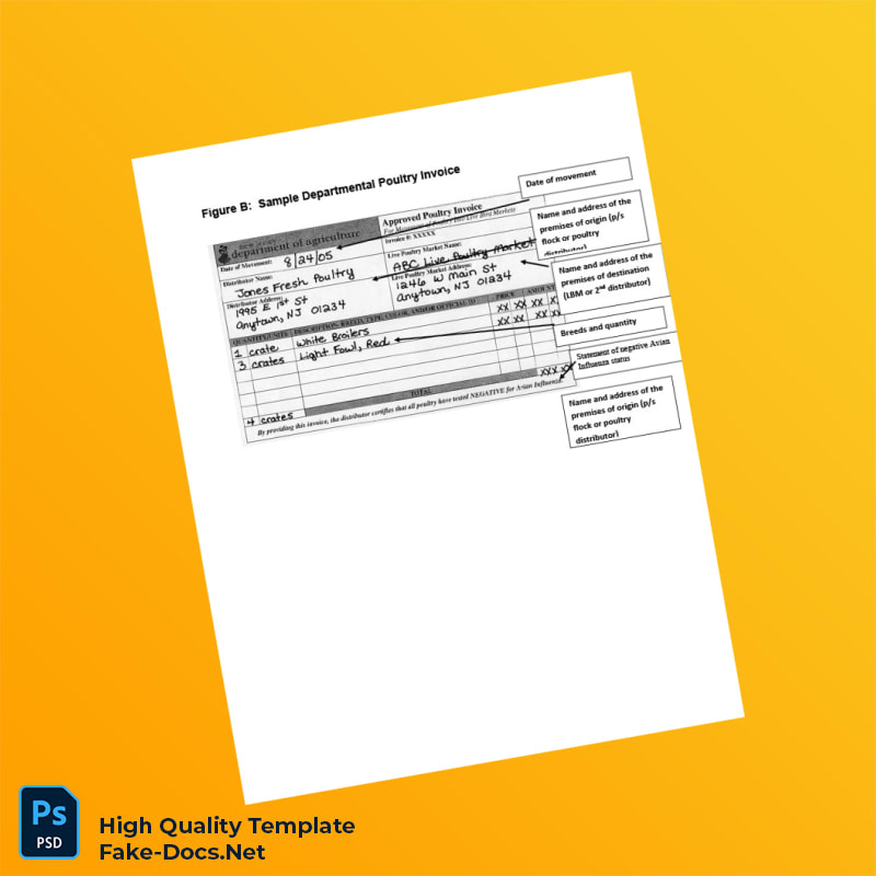 USA New Jersey Department of Agriculture Invoice Template in Word and PDF formats 7 page USA New Jersey Department of Agriculture Invoice Template in Word and PDF formats 7 page