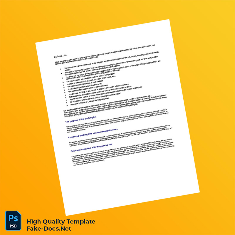 USA Proforma Invoice Template in Word and PDF formats 8 page USA Proforma Invoice Template in Word and PDF formats 8 page