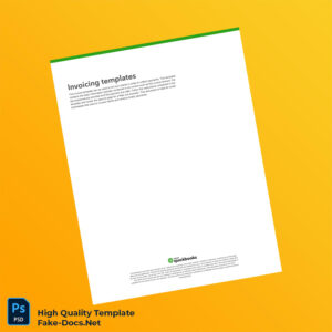 USA QuickBooks Invoice Template in Word and PDF formats 2 page USA QuickBooks Invoice Template in Word and PDF formats 2 page