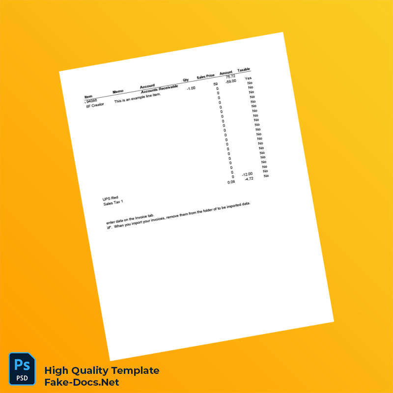 USA Sample Company Invoice Template in Word and PDF formats 4 page USA Sample Company Invoice Template in Word and PDF formats 4 page