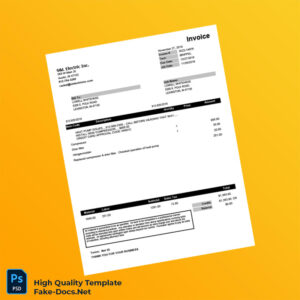 USA Selectric Invoice Template in Word and PDF formats USA Selectric Invoice Template in Word and PDF formats