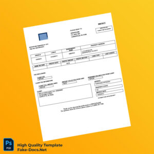 USA Servicelink Invoice Template in Word and PDF formats USA Servicelink Invoice Template in Word and PDF formats