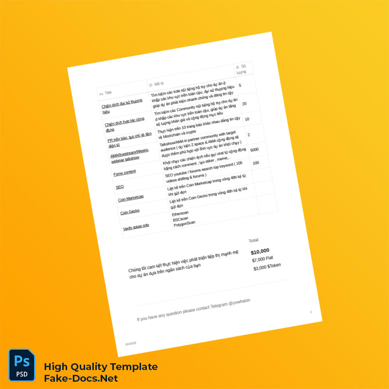 USA Tech Young Company Invoice Template in Word and PDF formats 3 page USA Tech Young Company Invoice Template in Word and PDF formats 3 page