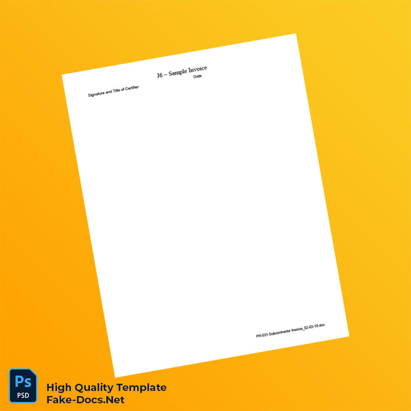 USA URS Invoice Template in Word and PDF formats 2 page USA URS Invoice Template in Word and PDF formats 2 page