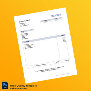 USA Vertex42 Invoice Template in Word and PDF formats USA Vertex42 Invoice Template in Word and PDF formats