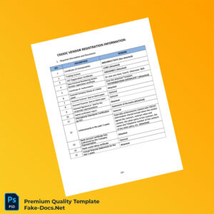 Uganda CNOOC Business Registration Certificate Template (Word & PDF) 4 page Uganda CNOOC Business Registration Certificate Template (Word & PDF) 4 page