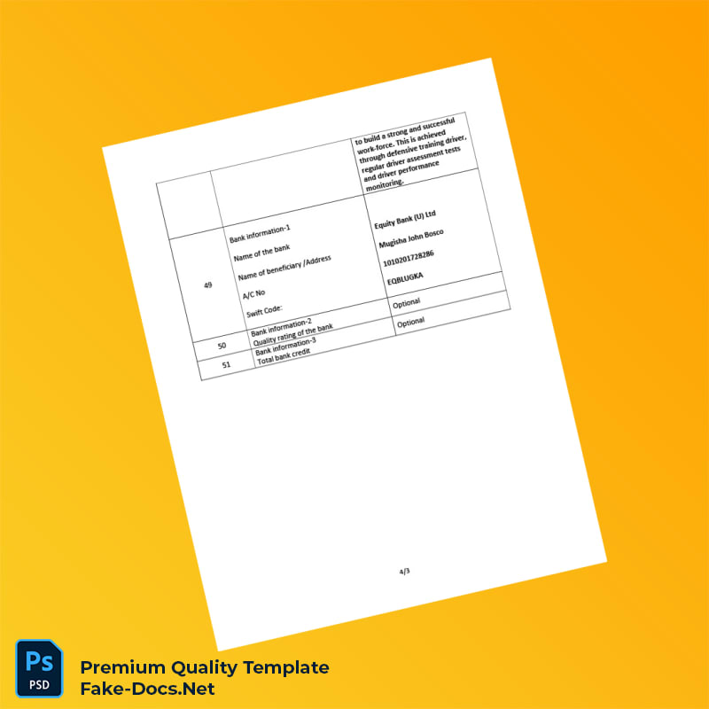 Uganda CNOOC Business Registration Certificate Template (Word & PDF) 4 page Uganda CNOOC Business Registration Certificate Template (Word & PDF) 4 page