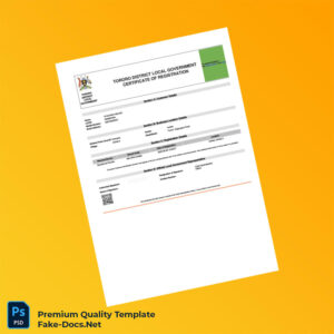 Uganda Tororo District Local Government Registration Certificate Template (Word & PDF) Uganda Tororo District Local Government Registration Certificate Template (Word & PDF)